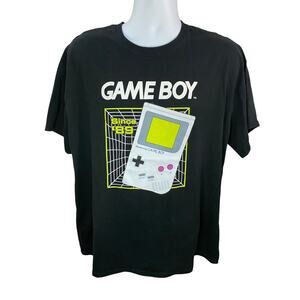 Nintendo Game Boy Graphic T-Shirt Men’s Size XL Black Retro Console Design 1989